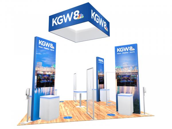 RE-9129-CV Island Rental Trade Show Exhibit -- Version 2 -- Image 1